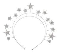 HAPINARY Diadema de Aleación con Estrellas y Piedras Brillantes para Fotografía y Compromiso, Accesorio de Cabello que Sujeta Firmemente y Combina Varios Estilos