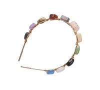 HAPINARY Diadema De Piedras De Colores Aros Elegantes Para Mujer Accesorio Festivo