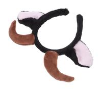 HAPINARY Diadema Peluche Con Cuernos De Cabra y Orejas De Oveja Accesorios De Fiesta Para Niño Niña y Adultos Diseño Elástico y Ligero Para Cosplay y Navidad