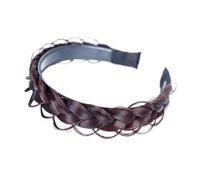 HAPINARY Diadema Sintética Trenzada Antideslizante para Mujer Resistente al Ligera y Cómoda Accesorio Versátil para Fiestas y Diario para Adolescentes y Chicas