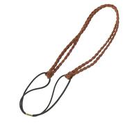 HAPINARY Diadema Trenzada Retorcida Hecha a Mano, Color Café, Doble Capa, Tamaño Ajustable, Banda Elástica Para Mujer Adulta, Accesorio Retro Para Decoración De Cabello Uso Diario