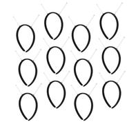 HAPINARY Diademas para Niñas 15 Piezas Negras Resortes de 7 CM Accesorios Cabello DIY Bandas Elásticas Flexibles para Escuela y Fiestas Kit para Decorar y Personalizar Diademas