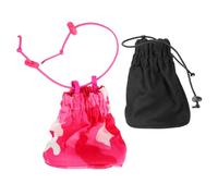 HAPINARY Difusor Plegable de Lona para Secador de Pelo Funda Difusora 2 Piezas Negro Rosa Fucsia Compatible Secador Pequeño para Cabello Rizado y Ondulado Bolsa Organizadora Portátil