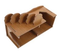 HAPINARY Escondite de Hámster Casa de Escondite para Hámsters con Escalera Laberinto Multicompartimento Tablero de Densidad para Descanso y Decoración de Hábitat Activos