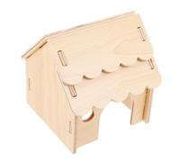 HAPINARY Escondite Delicado para Hámster Cabaña De Madera Casa para Ratas Durable y Decorativa
