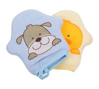 HAPINARY Esponja de Baño para Ñiño de Algodón en Forma de Estrella de Dibujos Animados, Portátil y Colgable, Adecuado para Viajes y Cuidado Infantil, Pack de 2 Piezas