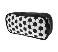 HAPINARY Estuche de Lápices Fútbol con Cremallera Bolsa Escolar Unisex de Poliéster Resistente Diseño Deportivo para Estudiantes y Oficina