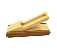 HAPINARY Estuche para Bolígrafos Plegable de Bambú Caja para Lápices con Compartimento Único Diseño Compacto y Resistente Adecuado para Oficina y Uso Doméstico