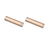 HAPINARY Estuche Rectangular De Madera para Lápices 2 Unidades para Papelería Almacenamiento De Bolígrafos para Niños Y Adultos.