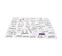 HAPINARY Etiquetas Adhesivas Para Ropa De Armario y Cajones, Hoja De Vinilo Autoadhesiva Texto e Imágenes Para Clasificación y Organización En Espacios Infantiles y Familiares