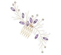 HAPINARY Flores De Estilo Golden Prom Hair Accesorios Rhinestones
