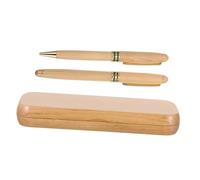 HAPINARY Fuente de Lujo con Punta Fina y Cuerpo de Madera de Arce Escritura sin Fugas para Reuniones de Negocios y Oficina Incluye Estuche Grabado para Regalo Empresarial