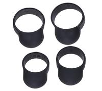 HAPINARY Fundas para Dedo de Batería Etérea de Silicona Negra, 4 Piezas para Principiantes, Protección Cómoda para Práctica Musical y Accesorios para Percusión