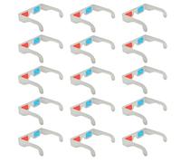 HAPINARY Gafas 3D Anaglifo de Cartón Doble Capa 250g, Portátiles y Ligeras para Juegos 3D, Pack de 50 Unidades para en Videos y DVDs