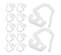 HAPINARY Ganchos para Cortinas Plisadas 36 Piezas en plástico Blanco, Cierre de Cortina Multifuncional, compatibles con rieles, Ideales para Living Room y ' Room