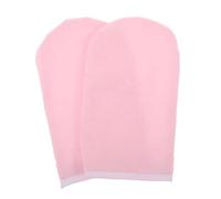 HAPINARY Guantes De Parafina Para Spa Para Manos 2 Unidades Tamaño 25x15 Cm Color Rosa Borde Blanco Funda Térmica De Cera Caliente Para Tratamientos De Belleza y Cuidado Profesional
