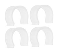 HAPINARY Hebillas de Soporte de Plástico Antideslizantes 4 Piezas, Protección para Barra para Barras de Cortina de 26-28mm Diseño para Proyectos DIY Hogar