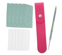 HAPINARY Herramienta Empujadora de Cutículas Redonda de Acero Inoxidable con Hojas de Lija para Eliminar Muerta Cuidado de Uñas para Manicura y Pedicura Casa y Salón