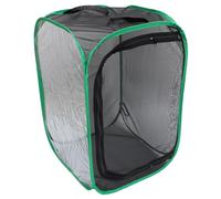 HAPINARY Jaula para Mariposas y Plantas de Red Transpirable 40x40x60 cm con Borde Verde, Plegable, Reutilizable, para y observación en Invernadero