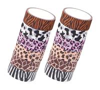 HAPINARY Juego de 12 Rollos de Cintas Washi Autoadhesivas Estampados de Animales Salvajes en Papel, Fácil de Usar para Manualidades y Materiales de Diario