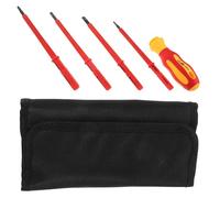 HAPINARY Juego de Destornilladores Aislados 10 Piezas para Electricista, Kit de Herramientas Eléctricas Mango Antideslizante, Funda de Almacenamiento, Herramienta Segura para Reparaciones