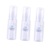 HAPINARY Juego De Embalaje De 50 Ml 3 Botellas Rellenables Para Champú Loción Lavado Facial Exprimibles Para Viajes Al Aire