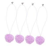 HAPINARY Juguete Interactivo para Gatos Pelota De Resorte con Cascabel Reemplazo para Árboles De Gatos Pelota De Sisal Poste Rascador 4 Piezas