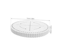 HAPINARY Kumihimo Braiding Disk Slots Thick Plate For Bracelet Making With Over Threads Capacity Multifunctional Round Square Weaving Tool For DIY String And Waxed Cord Jewelry