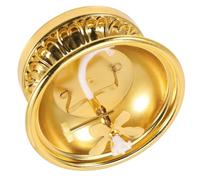 HAPINARY Lámpara de Aceite Antigua de Latón Dorado para Decoración del Hogar Mecha Ajustable y Diseño Elegante para Sala y Templo Budista