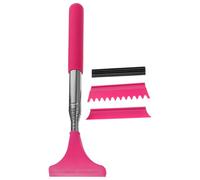 HAPINARY Limpiaparabrisas Telescópico Portátil para Coche 1 Unidad Rosa, Escobilla de Goma para Espejo Retrovisor, Herramienta Limpiadora de Ventanas, Adecuado para Limpieza Exterior