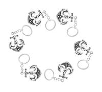 HAPINARY Llavero Temática Oceánica y Decoracion Pirata, Llavero Recuerdo de Fiesta Playa Ancla de Barco de Aleación de Zinc, 6 Piezas para Suministros para Fiestas Piratas