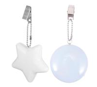 HAPINARY Luces LED para Bolso Recargables con Sensor Táctil Pack 2 Unidades Redonda y Estrella Luz Nocturna Portátil para Bolsos Pequeños de Mujer Lámparas Prácticas para Encontrar