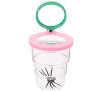HAPINARY Lupa Infantil Portátil para Observación De Insectos Frasco Lupa Plástico Transparente 3 Secciones para Actividades Al Aire Libre Niños y Exploradores Jóvenes