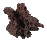 HAPINARY Madera Decorativa para Acuarios de Resina No Tóxica Cueva Refugio Grande, Madera Flotante Artificial Segura para Terrarios y Decoración Natural de Peceras, Adecuado para Reptiles