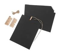 HAPINARY Marco Rectangular de Cartón Negro con Cuerda y Clips, Tamaño 25.6x19 Cm, Decoración Versátil para Fotos de Graduación y Exhibición