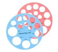 HAPINARY Medidor De Pezones y Regla De Medición Redonda Para Lactancia Materna, Herramienta Portátil De Silicona, Precisa y Compacta, Uso Para Madres Lactantes, Set 2 Unidades Rosa y Azul Claro