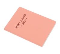HAPINARY Mini Agenda Semanal de Bolsillo 2025 Tamaño A7 Cubierta de Poliuretano Rosa Calendario Mensual y Semanal para Oficina Hogar y Escuela Papel Grueso Anti-Transparencia