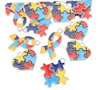HAPINARY Mini Dijes De Joyería Para Collares y Pulseras Dijes Autistas Set De Pcs