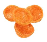 HAPINARY Mini Nidos de Pájaros para Manualidades y Decoración de Jardines, 4 Nidos de 7 CM Tejidos en Cáñamo Grueso, Adecuados para Agapornis y Periquitos