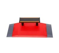 HAPINARY Mini Parque de Patinaje Rampa y Obstáculos de Plástico, Accesorios para Fingerboard, Modelo Compacto para y Adultos, Juego de Mesa para Interiores Color Aleatorio