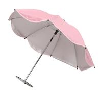 HAPINARY Mini sombrilla de mesa, sombrilla decorativa pequeña, 65 cm, protección UV y lluvia, base redonda con peso, para cafetería y mesa de cóctel, rosa