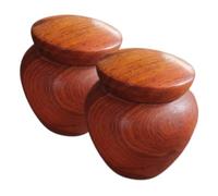 HAPINARY Mini Urnas Pequeñas para Cenizas Humanas De Madera De Sándalo, Set De 2 Unidades, Urna Compacta y Sellada para Recuerdo, Portátiles para Cenizas De Mascotas o Humanas, Ideales para Memoria