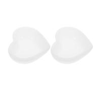HAPINARY Molde de Silicona de Color Claro en Forma de Corazón para Resina Epoxi, 2 Piezas, Bandeja Creativa para Manualidades y Almacenamiento en Casa