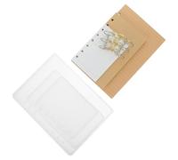 HAPINARY Molde de Silicona para Hacer Cuadernos con Anillas Metálicas, Resistente al Desgarro, Incluye 10 Rellenos para Diy, Tamaño A5 y A6, Adecuado para Estudiantes y Profesores