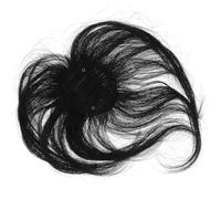 HAPINARY Moño Postizo Baturra Elegante para Mujer Cabello Fino Topper Cabello Fácil de Usar y Realista Adecuado para Mujeres