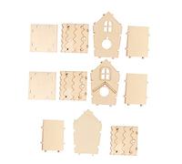 HAPINARY Nido De Pájaro De Madera Sin Pintura para Armar, 4 Piezas, Juego DIY De Caja De Cría Ecológica para Decoración De Jaulas y Uso Interior/Exterior, Adecuado para Niños y Adultos