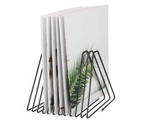HAPINARY Organizador de Archivos Triangular de Metal con Ranuras Soporte Ajustable para Libros y Revistas Organizador de Escritorio Multifuncional para Oficina
