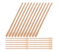 HAPINARY Palitos Aplicadores de Cera de Madera 100 Unidades Varitas Ovaladas de 88 MM para Depilación Facial y Nasal Barras de Cera Desechables para Cuidado Personal y Zonas Delicadas