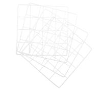 HAPINARY Panel de Rejilla Metálica de Hierro Blanco Pack de 4 Piezas para Colgar Fotos en Pared Decoración Funcional para Familias y Estudio