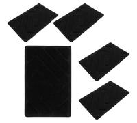 HAPINARY Parche de Reparación para Alfombrillas de Coche Negro de Nylon Antideslizante y Resistente, Protección para Alfombrilla Interior del Vehículo, Pack de 5 Piezas